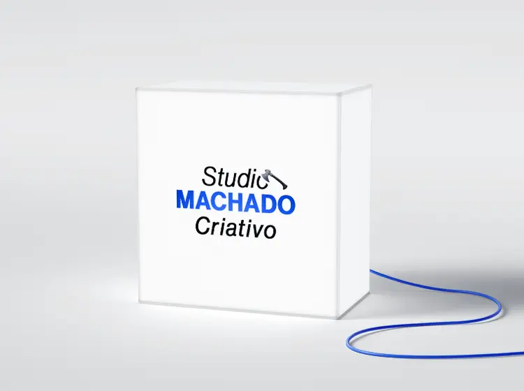 Aplicação em caixa de luz personalizada